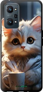 Чохол на Realme GT Neo 2 Білий кіт "5646b-2489-2448"