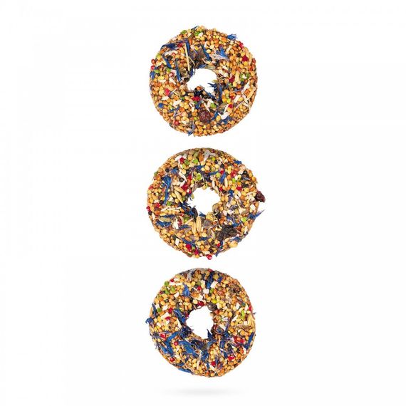 Ласощі Special One Пончики для декоративних птиц барбарис волошка кокос 60 г | Зображення 1