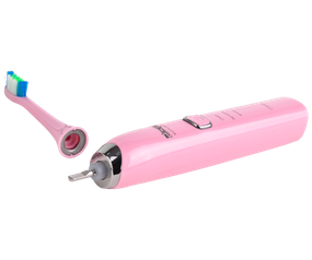 Електрична зубна щітка 3 режими/2 насадки DSP 80010A рожева 1.6W USB (DSP-80010A_529)