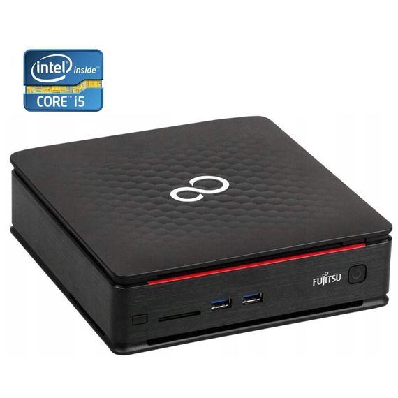 Неттоп Б-класс Fujitsu Esprimo Q920 USFF / Intel Core i5-3470T (2 (4) ядра по 2.9 - 3.6 GHz) / 6 GB DDR3 / 240 GB SSD / Intel HD Graphics 4600 б/у