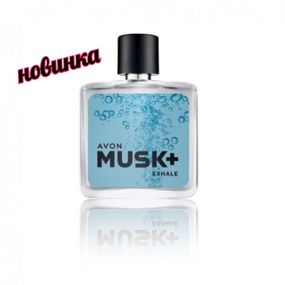 Туалетная вода Avon Musk Exhale для мужчин | 75 мл | Свежий морской аромат | Польша | Новинка