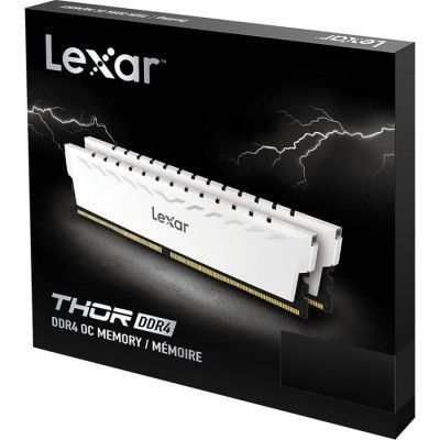 Модуль памяти для компьютера DDR4 16GB (2x8GB) 3600 MHz Thor White Lexar (LD4BU008G-R3600GDWG) | Зображення 6