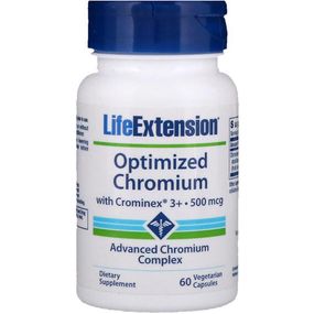 Микроэлемент Хром Life Extension Optimized Chromium with Crominex 3+ 500 mcg 60 Veg Caps