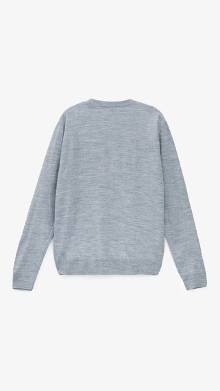 Джемпер однотонний чоловічий GENUA G01205-0002 XL Джинсовий shop (2000999471377) | Зображення 3