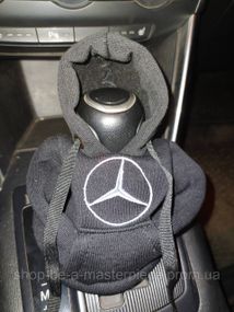 Чехол кофта Худи аксессуар на КПП Car Hoodie мерседес Mercedes черный  подарок автомобилисту 10070