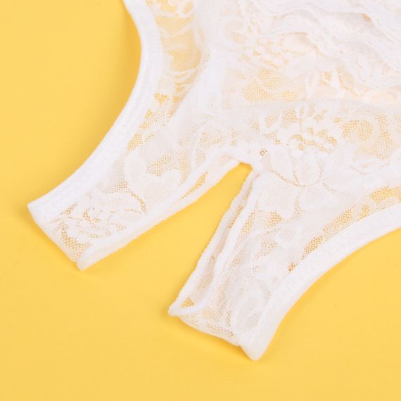 Кружевные трусы с доступом Star Night, белые, M sexstyle | Зображення 4