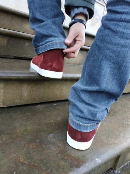 Стильні зимові кеди VadRus бордового кольору 43 розмір | Зображення 3