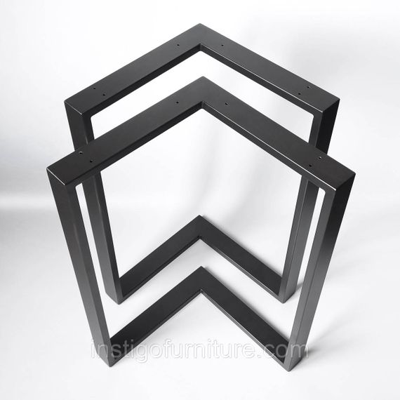 Комплект опор для столу з металу 566×325mm, H=730mm (профільна труба: 60x20mm) | Зображення 2