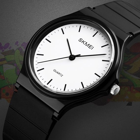 Жіночий годинник Skmei 1419BKWT Black White | Зображення 3