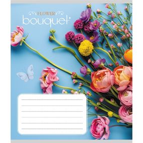 Зошит учнівський "Букет" 024-550337K-1 в клітинку, 24 аркуші
