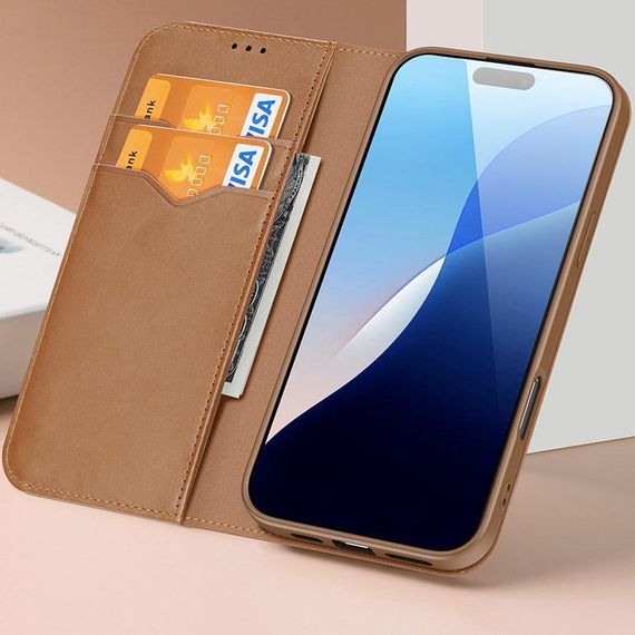 Чохол-книжка Dux Ducis Hivo для Apple iPhone 17 (6.3") Brown | Зображення 2
