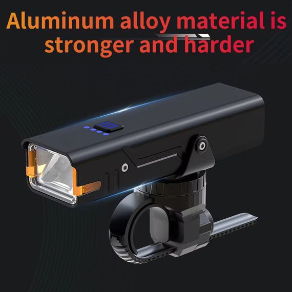 Ліхтар для велопрогулянок із зарядкою Q06 310LM, Ліхтар для велосипеда з акумулятором YD-13 | Зображення 4