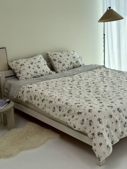 Постільна білизна полуторна Dushka Home Муслін 40988 160х215 см