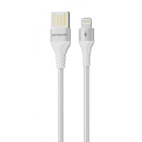 Кабель Proove Double Way Weft Lightning 2.4A (1m), Белый, 1.0 м