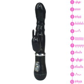 Вібратор (Кролик) Універсальний. Чорний 6329-4 ААА-2