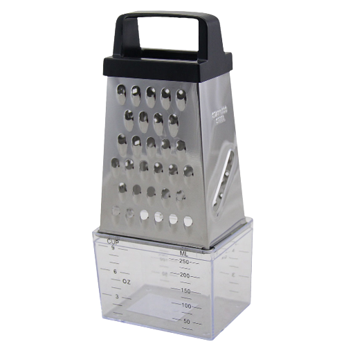 Терка (4 типи лез) з контейнером нержавіюча сталь KAMILLE