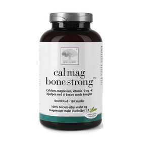 Кальцій, магній, Сal mag bone strong, New Nordic, підтримка кісток, зубів та м&#39;язів, 120 капсул
