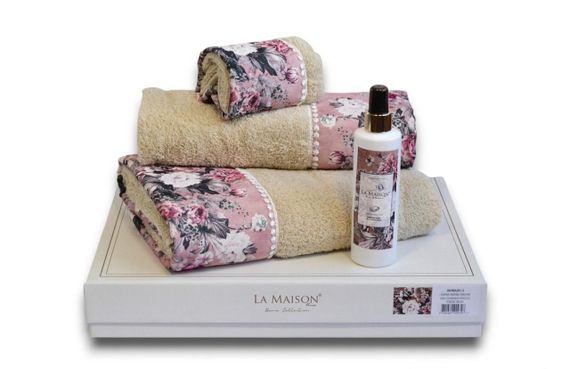 Подарочный набор полотенец La Maison, 3 шт. с ароматом Nora Bej