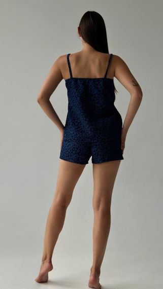 Піжамний комплект з візерунками у темно-синьому кольорі | Зображення 6