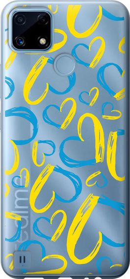 Чехол на Realme C21 Сердца UA "5292u-2321-17620"