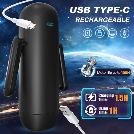 Мастурбатор с вибрацией и функцией всасывания Foxshow M510, WYS-M510 Sex Aura | Зображення 9