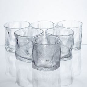 Набір склянок для напоїв Glacier Set 6 штук по 236 мл скляні HP-17-65