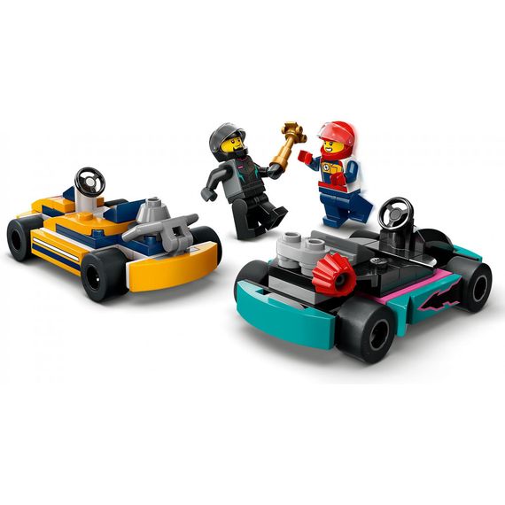 Конструктор LEGO City Картинг і гонщики 99 деталей (60400) | Зображення 3