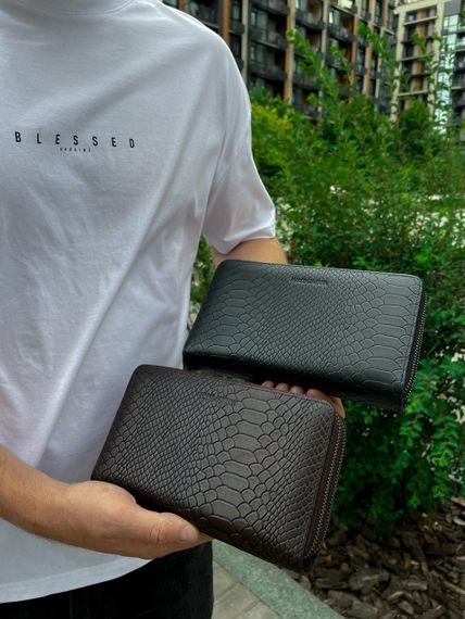 Клатч на дві блискавки з фактурною натуральною шкірою MC-086-5902С | Зображення 8