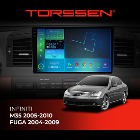 Штатна магнітола Torssen Infiniti M35 2005-2010/Nissan Fuga 2004-2009 FL9 4+64Gb 4G Carplay DSP