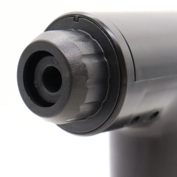 Портативний масажер для тіла та 4 насадки, від USB, Fascial Gun KH-320, Чорний/Річний м'язовий вібромасажер | Зображення 7