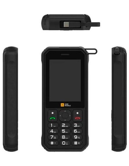 Кнопочный телефон AGM M11 4G Black (клавиатура с кириллицей) | Зображення 2