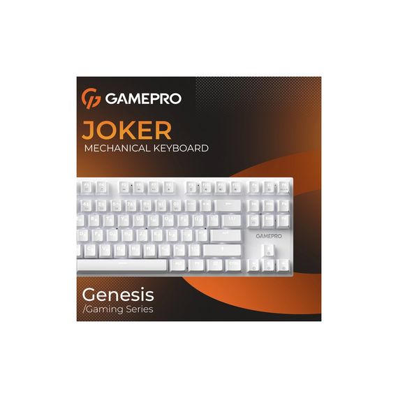 Клавіатура GamePro Genesis Joker MK124W Outemu Red Switch USB UA White (MK124W) | Зображення 7