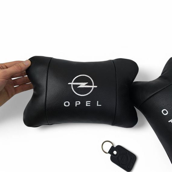 Автоподушка для шиї на підголівники Opel, Подушка підголівник на сидінні машини, Автоподушка подарунок OH-79 | Зображення 2