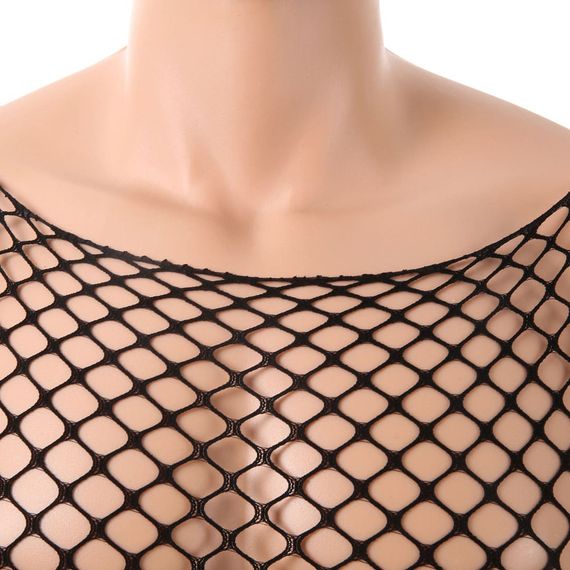 Еротичне чоловіче боді в сітку Babydoll 42 Чорний 5368-4 | Зображення 6
