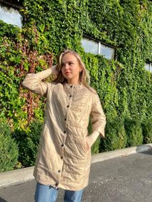 Куртка подовжена арт.203/2, беж