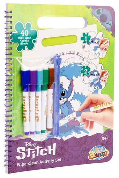 Розмальовка з маркереми, що стираються Disney Stitch Актівіті (ST252410) | Зображення 1