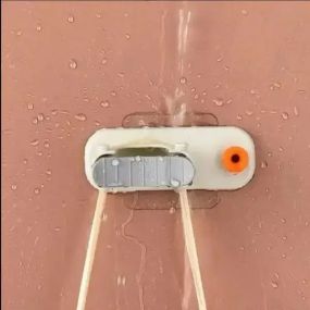 Тримач для швабри настінний Білий