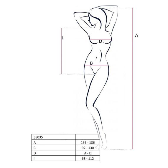 Бодистокинг Passion BS035 pink, боди, имитация топа и трусиков | Зображення 3