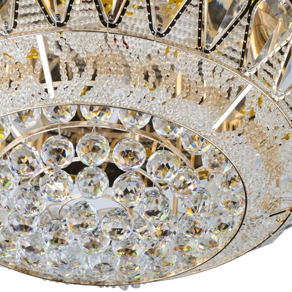 Люстра торт потолочная с подсветкой LED E14 40W Glass (BCL-607C/9) | Зображення 1