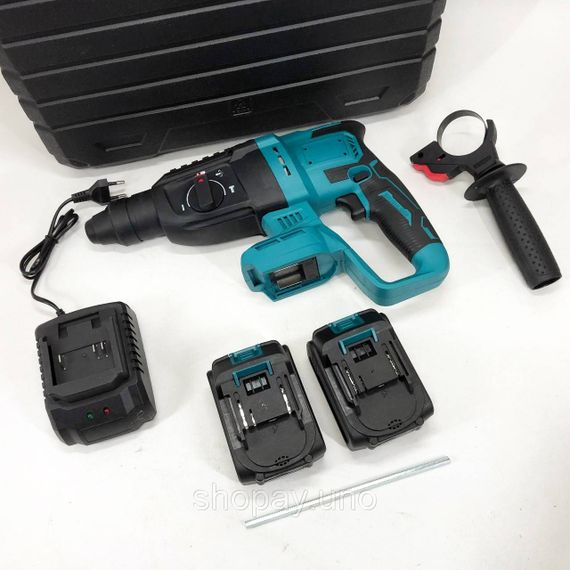 Перфоратор акумуляторний безщітковий KRAFFTEC 48V 2 акб 4.0AH дриль на акамуляторі для дому в кейсі | Зображення 2