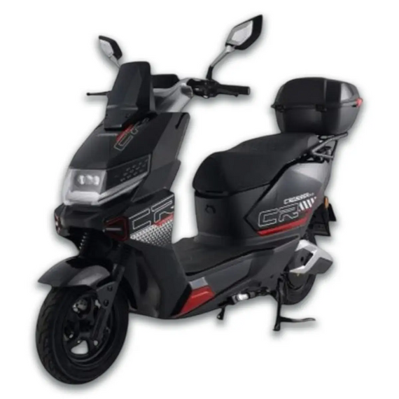 Електроскутер Crosser CR-20 2500W 72V 24Ah LiFePO4, до 75 км, 65 км/год, преміум електроскутер Чорний | Зображення 5