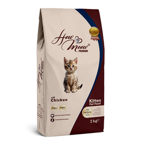 Повнораційний корм для кошенят How Meow Adult Kitten з куркою 2кг
