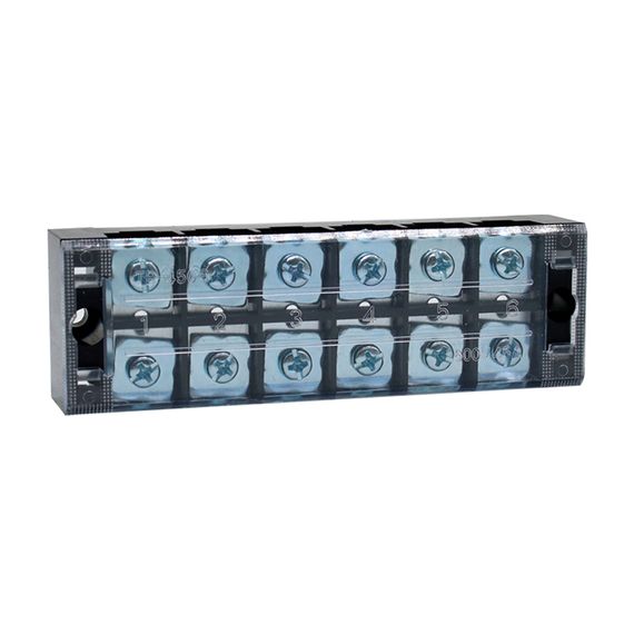 Клемна колодка 6-розрядна TB-4506 45A / 600V, перетин дроту 0,5-4,0мм2, 20 шт в упаковці, ціна за штуку