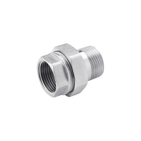 Згін-американка пряма Karro 1 1/4" ВЗ нікельована KR-3102
