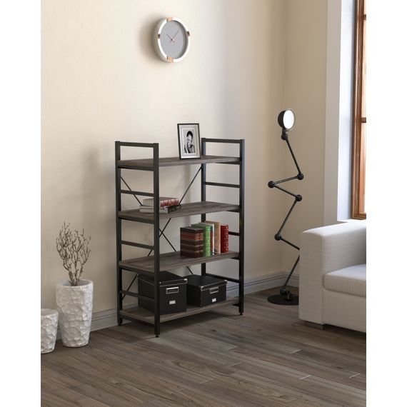 Стеллаж офисный низкий Loft Design L-125 New дуб палена | Зображення 1