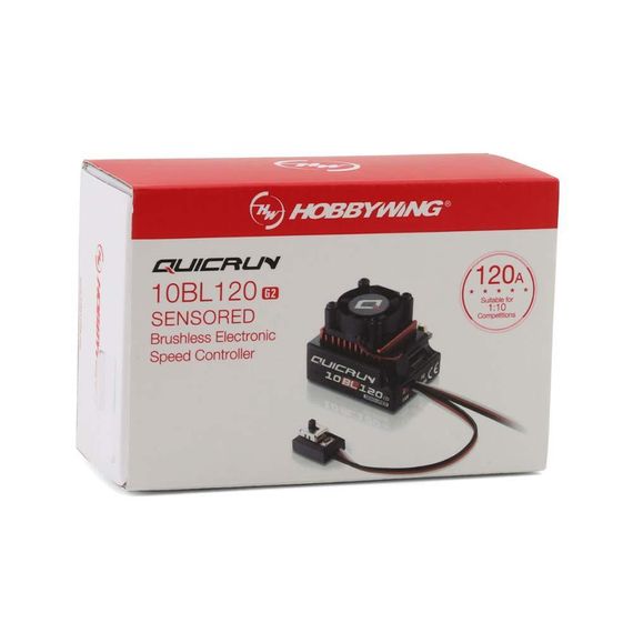 Безколекторний регулятор швидкості HOBBYWING QUICRUN WP-10BL120 G2 SENSORED Brushless ESC 120A | Зображення 2