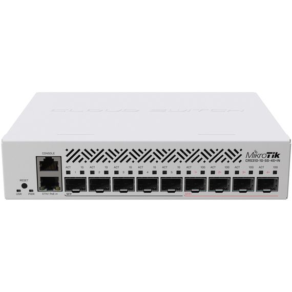 Комутатор мережевий Mikrotik CRS310-1G-5S-4S+IN | Зображення 1