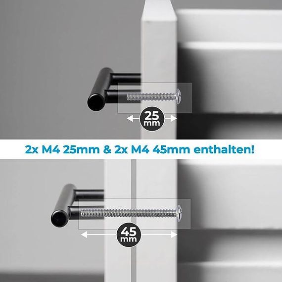 Ручки для шкафа Кухонные ручки Барные ручки Ручки для перил Ручки для ящика шкафа В комплект входят винты | Зображення 1