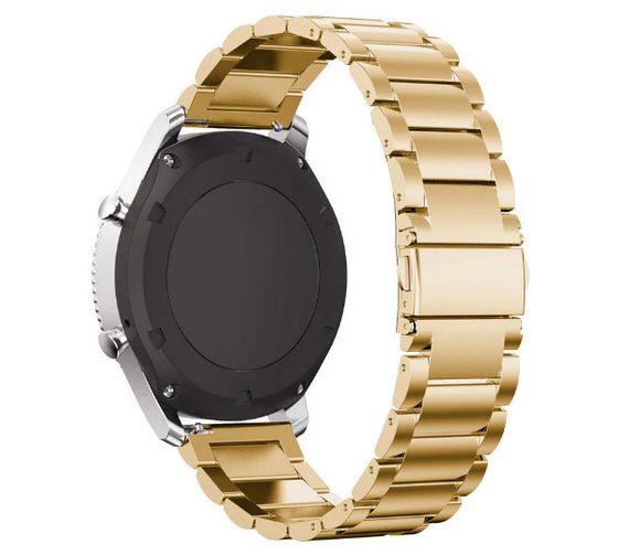 Металевий ремінець Primo для годинника Samsung Gear S3 Classic SM-R770/Frontier RM-760 - Gold | Зображення 2