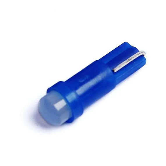 Автолампа Terra T5 W2x4.6d COB, синий, 12V, 1W